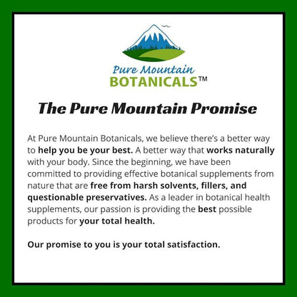 Pure Mountain Botanicals Echinacea Capsules Supplement 420mg Organic