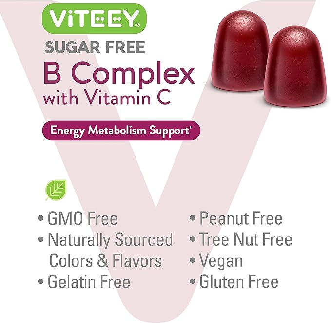 Vitamin B Complex Gummies with Vitamin B6, B12, B12, Folic