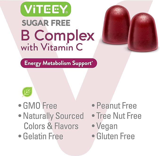 Vitamin B Complex Gummies with Vitamin B6, B12, B12, Folic