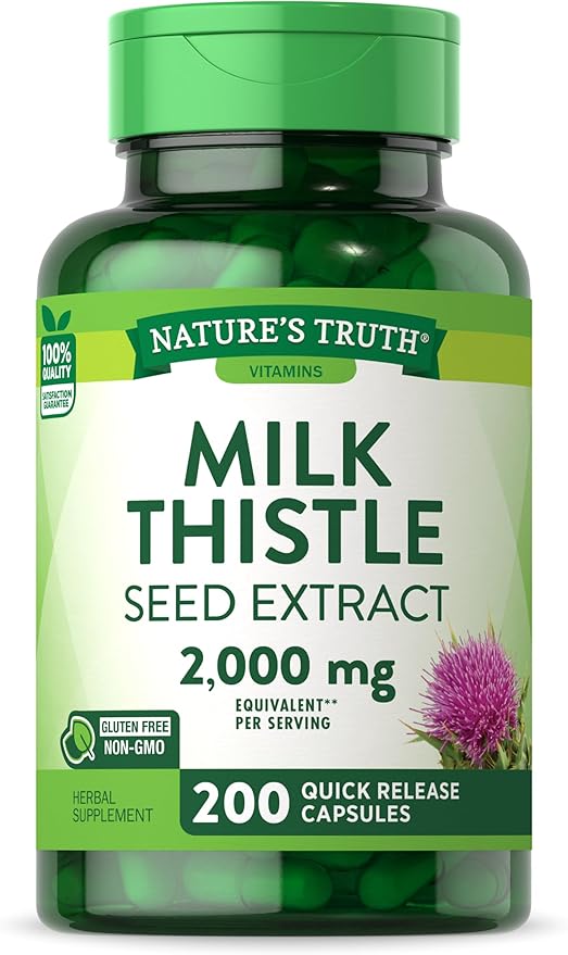 Nature's Truth Milk Thistle 2000mg | 200 Capsules