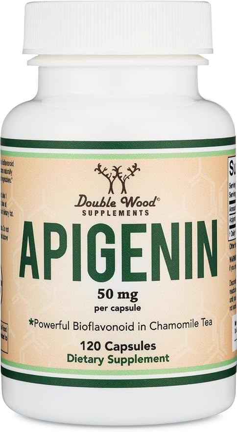 Apigenin Supplement - 50mg per Capsule, 120 Count