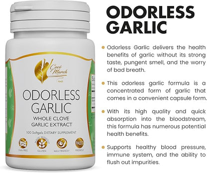 Odorless Garlic Oil from Whole Garlic 50 Servings