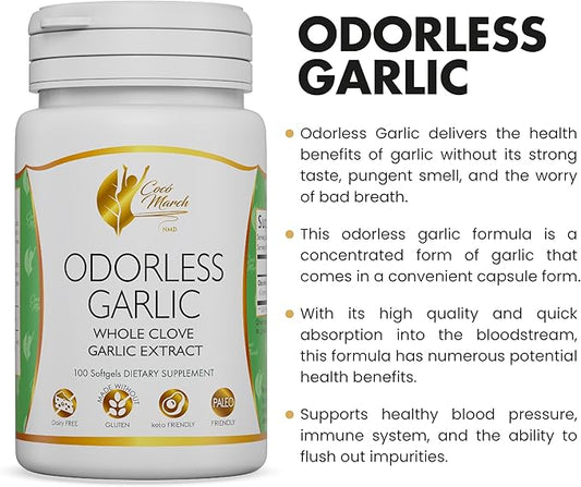 Odorless Garlic Oil from Whole Garlic 50 Servings