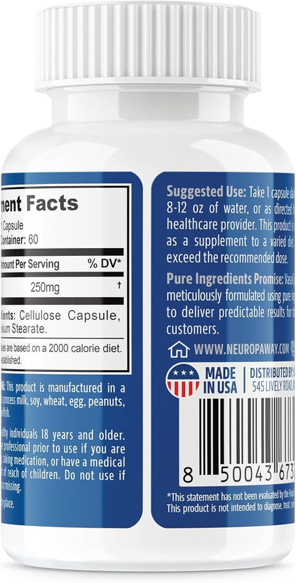 NeuropAWAY Elements Pterostilbene (60 250mg Acid 3pack