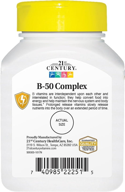 21st Century B-50 Complex Prolonged Release 60-Count (Pack 2)