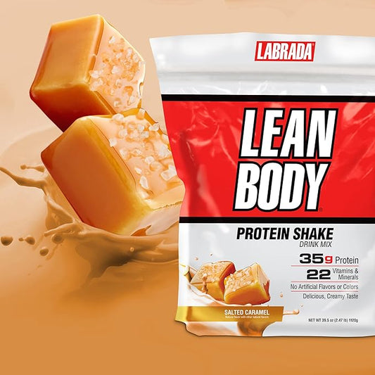 Labrada Nutrition - Lean Body 16 Serving MRP 2.47lb Bag, Salted Caramel (Salted Caramel) Packaging May Vary