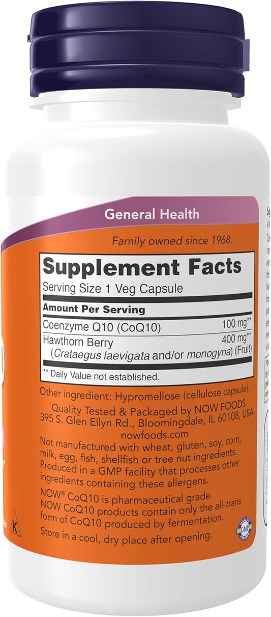 NOW Supplements, CoQ10 100 mg 90 Veg