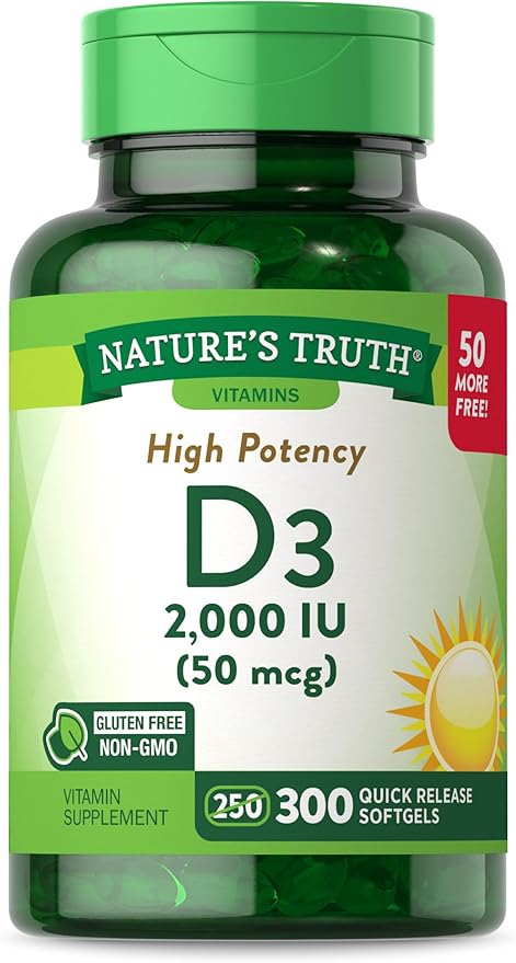 Vitamin D3 2000 IU 300 Softgels