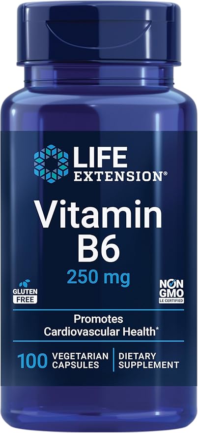Life Extension Vitamin B6 250 mg 100 Vegetarian