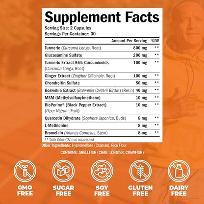 Turmeric & Glucosamine Chondroitin Joint Support 2 Pack