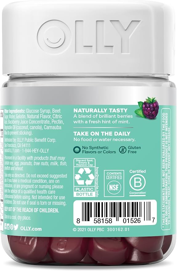OLLY Flawless Complexion Gummy, Clear and 50 Count 1)