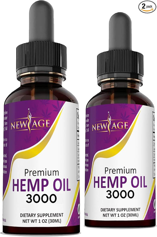 NEW AGE Hemp Oil (3000 (Pack 2))