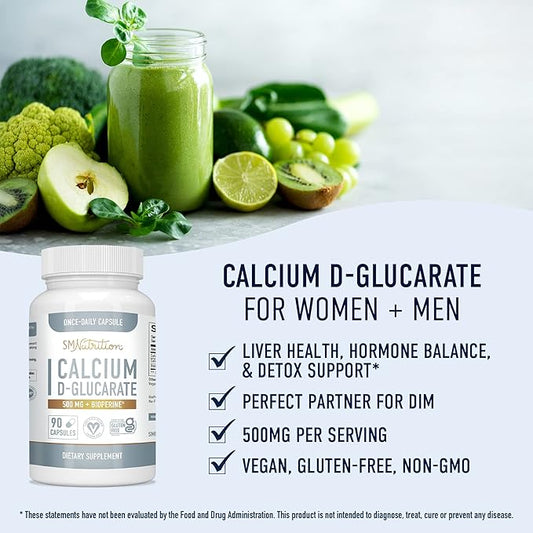 Calcium D-Glucarate | 500mg | CDG 90 Ct. (3-Month Supply)