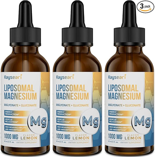 High Strength Liposomal Magnesium Drops, Easily 60ML Lemon
