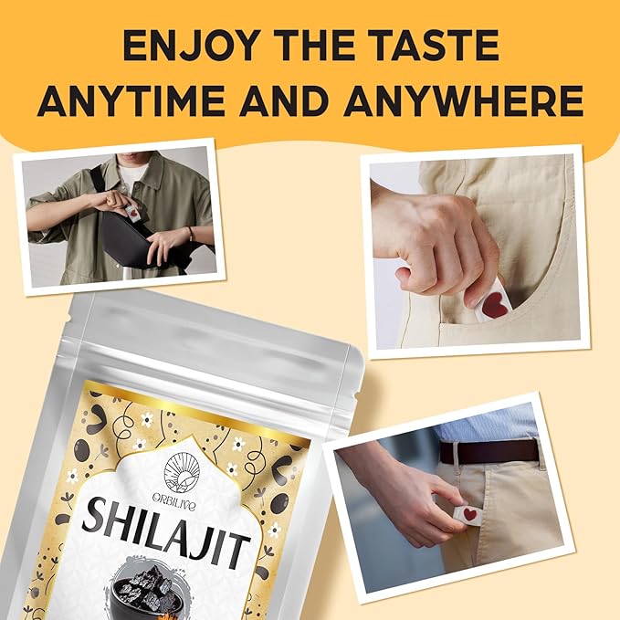 1400 MG Shilajit Gummies, Shilajit Pure Himalayan Organic Gummies with Ashwagandha, Himalayan shilajit for Men, 85+ Trace Minerals & Fulvic Acid, Individually Wrapped, Sugar-Free, 60 Gummies