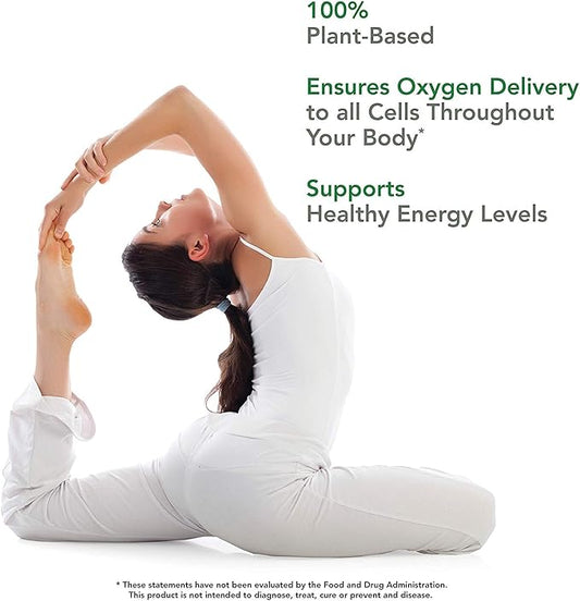 PlantFusion Vegan Iron Supplements from, Premium (25mg), Plus B12, 90 90 Veggie