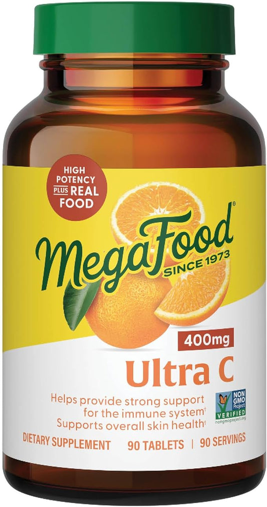 MegaFood Ultra C 400 mg 90 Tablets, 90 Servings