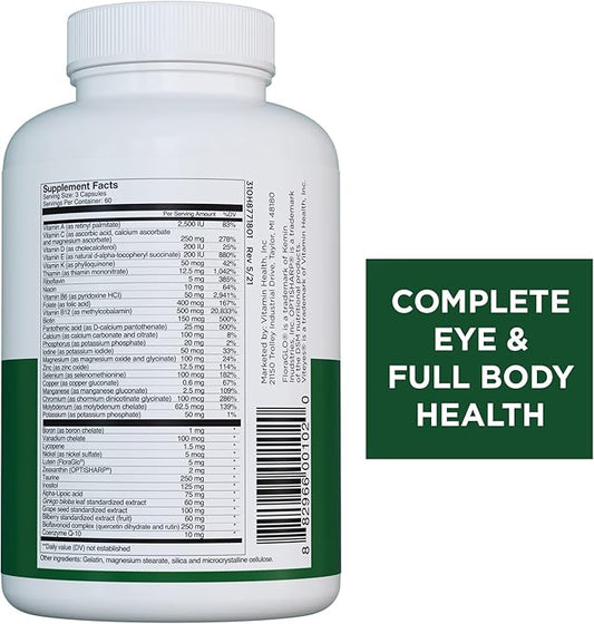 Viteyes Complete Eye & Total Body 180 Capsules,