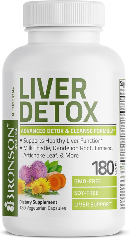 Bronson Liver Detox Advanced Detox & 180 Vegetarian