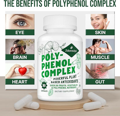 2250 MG Polyphenols Supplement Over 20 540 Capsules