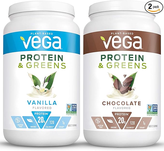 Vega Protein & Greens Bundle, Chocolate (25 Servings