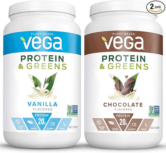 Vega Protein & Greens Bundle, Chocolate (25 Servings