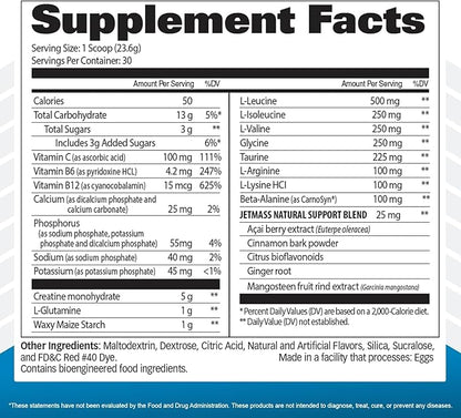 GAT SPORT JetMass Fact-Acting Volumizing Creatine System, 30 Servings (Strawberry Lemonade)