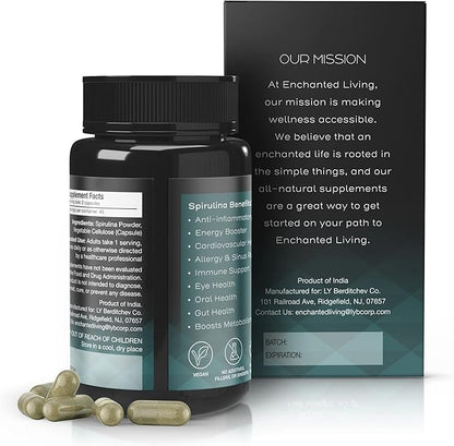 Spirulina Capsules - 90 x 500