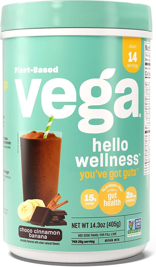 Vega Hello Wellness You’ve Got Guts 5g Prebiotic 0g Added 14.3 oz