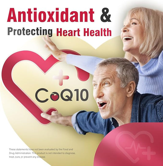 CoQ10 200mg Softgels for Heart Health, CoQ10 Nutritional 60 Softgels