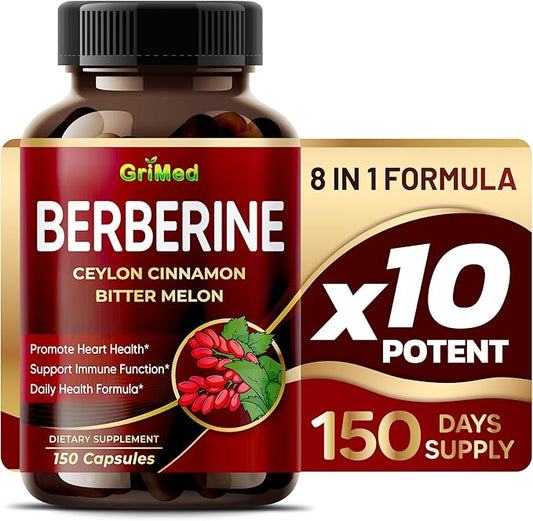 Berberine Supplement 9,500mg with Ceylon Cinnamon