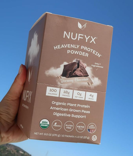 NUFYX® • Heavenly Protein® Powder • 100% Organic 10 Packets)