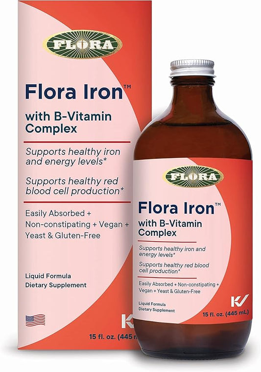 Flora Iron with B-Vitamin Complex 15-oz. Glass