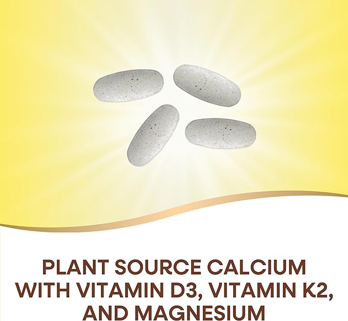 Nature's Way Alive! Calcium Max Absorption, D3 & K2, Magnesium, 120 Tablets