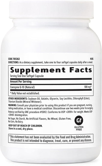 GNC CoQ-10 100mg 120 Count