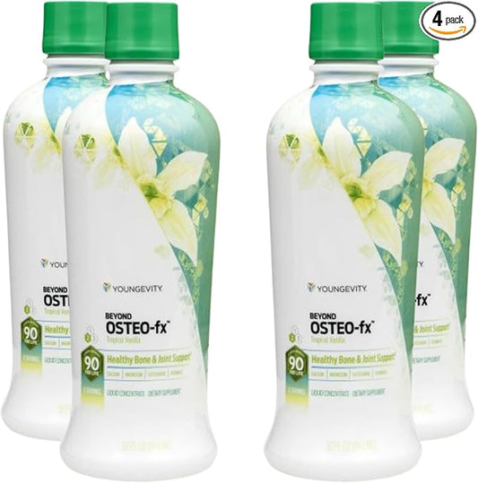 Youngevity Beyond Osteo-FX Liquid 32 oz 1200/300mg + D3, Zinc, 77 Trace (32 fl 4)