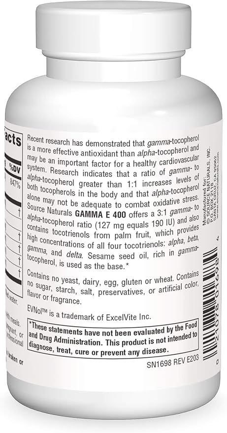 Source Naturals Gamma E 400-60 Softgels
