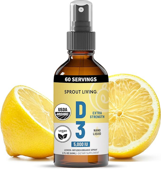 Sprout Living Organic Vitamin D3 5000 (2 FL 60 Servings)