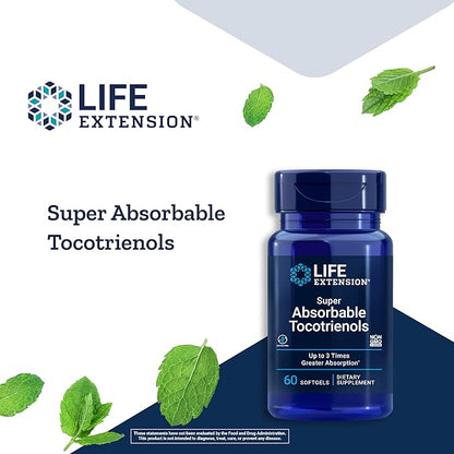 Life Extension Super Absorbable Tocotrienols – 60 Softgels