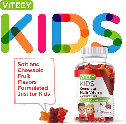 Kids Multivitamin Gummies, Complete Daily Essential 12 Essential
