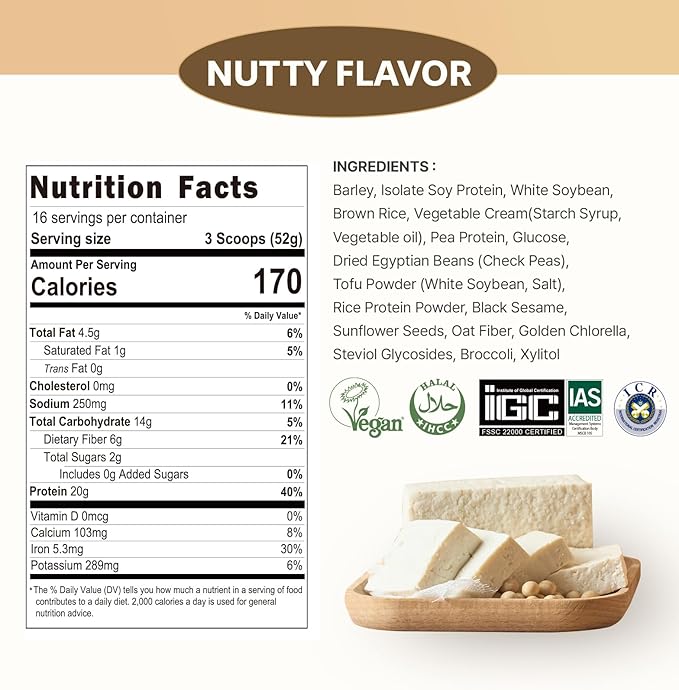 Tofu Protein Shake 1.76lb(800g) Korea Misugaru 20g of (800)