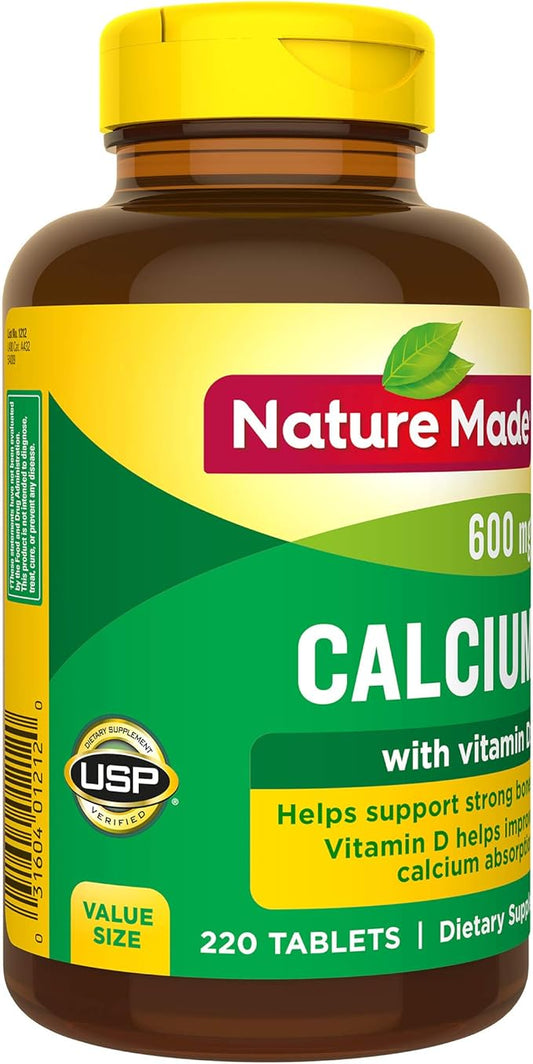 Nature Made Calcium 600 mg D3, Dietary 220 Tablets 1)