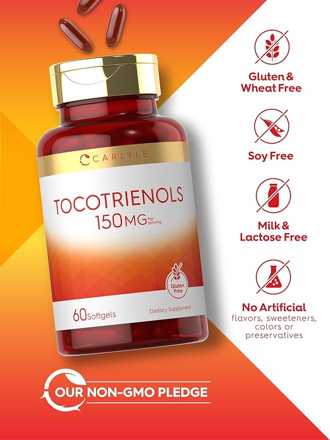 Carlyle Tocotrienols | 150mg Supplement | 60 Softgels