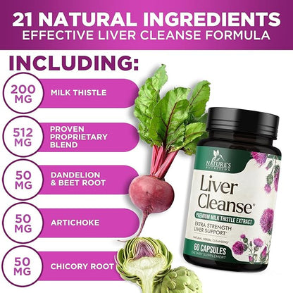 Liver Cleanse Detox & Repair Formula 60 Capsules