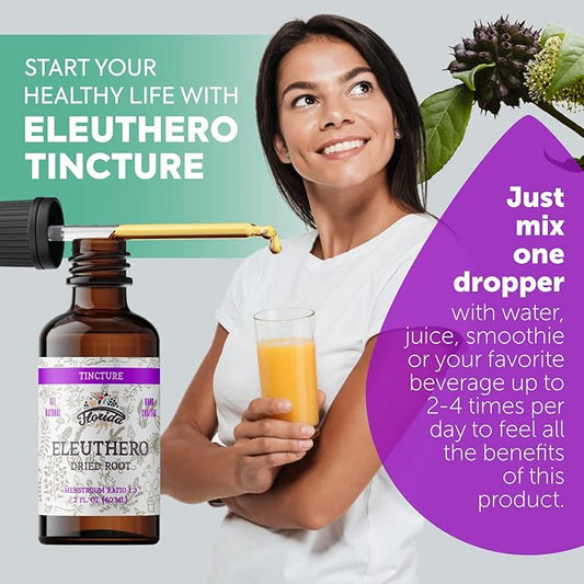 Eleuthero Tincture, Organic Eleuthero Extract (Siberian