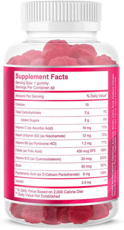 Avilana Vitamin B Complex Just B12, B7 B7 (Biotin), B6, B3 B3 (Niacin), B5, B6, B6, B8, B8, B9 B9 (Folate)s, (1 Pack)