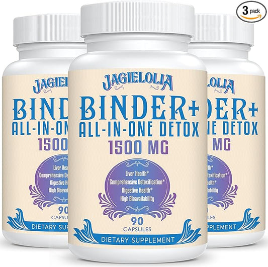 All-In-One Detox Binder Supplement 1500 MG 270 Vegan