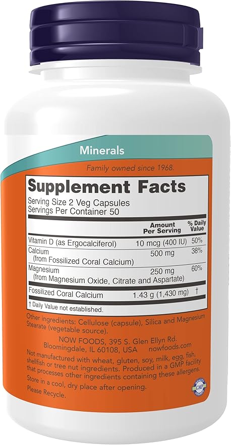 Now Foods Coral Calcium plus Magnesium, 100 veggie 2)