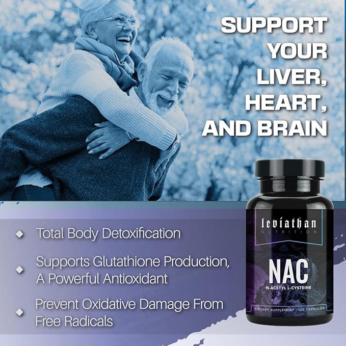 NAC Supplement N-Acetyl Cysteine for Lung, 600mg, 120 120 Capsules