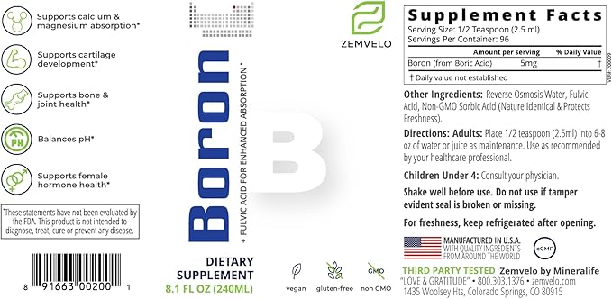 Liquid Boron | 96 Day Supply